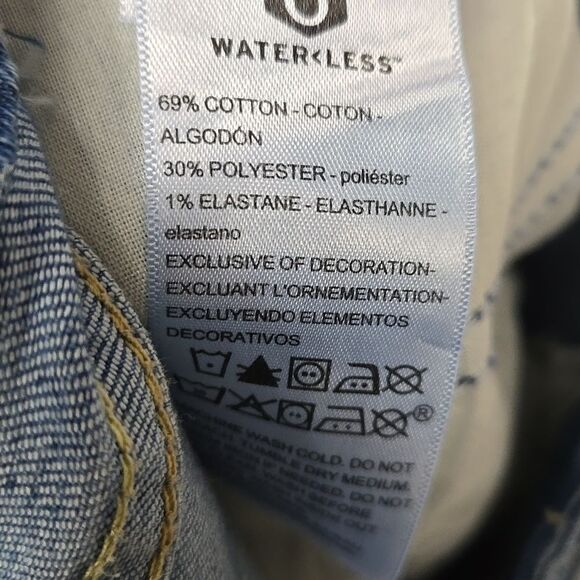 Levi's Women's Mid-rise Bermuda Stretch Pockets Cuffed Distressed Denim Shorts - Picture 4 of 8